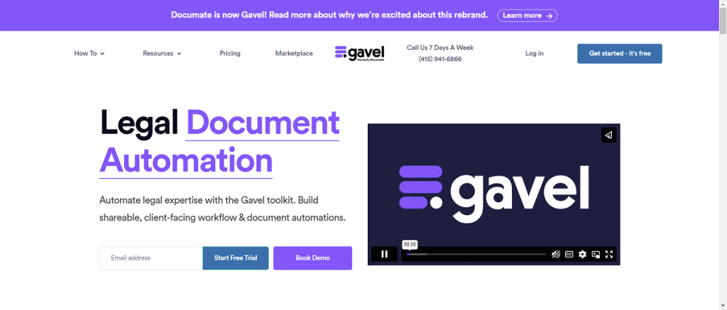 Gavel homepage
