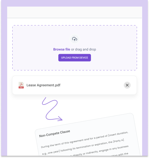 Import documents template creation